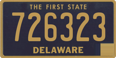 DE license plate 726323