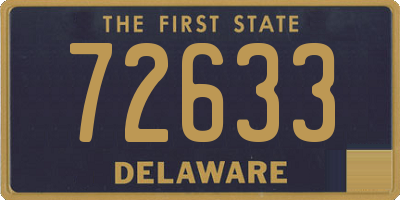 DE license plate 72633