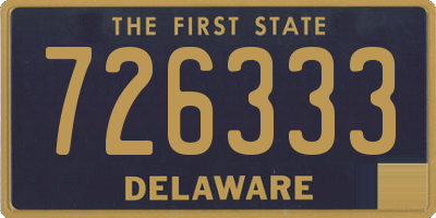 DE license plate 726333