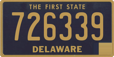 DE license plate 726339