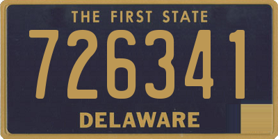 DE license plate 726341