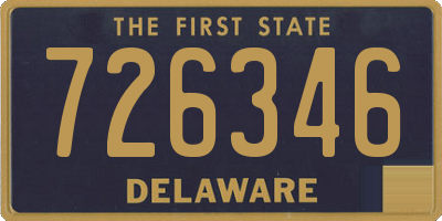 DE license plate 726346
