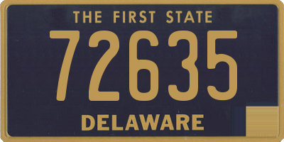 DE license plate 72635