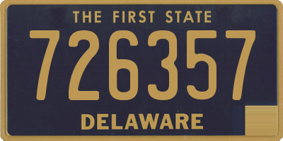 DE license plate 726357