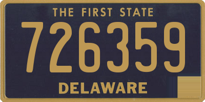 DE license plate 726359