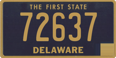 DE license plate 72637