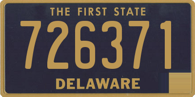 DE license plate 726371