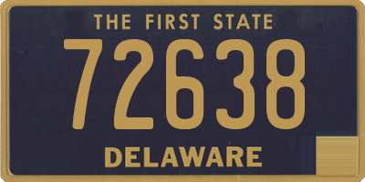 DE license plate 72638