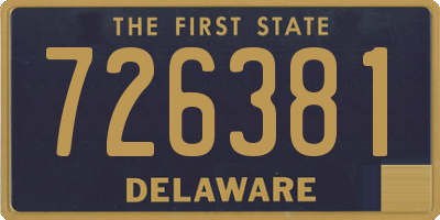 DE license plate 726381