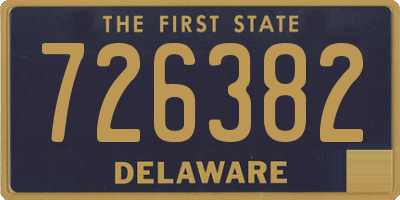DE license plate 726382
