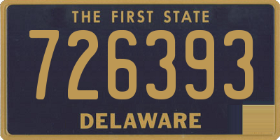 DE license plate 726393