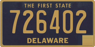 DE license plate 726402