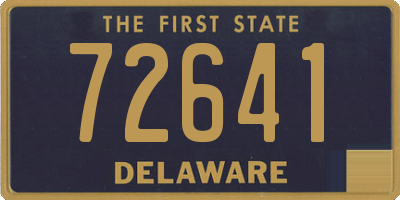 DE license plate 72641