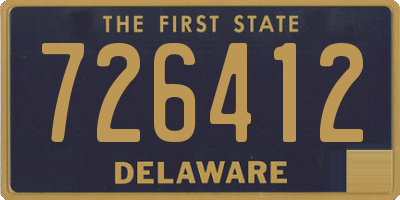 DE license plate 726412