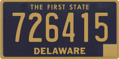 DE license plate 726415