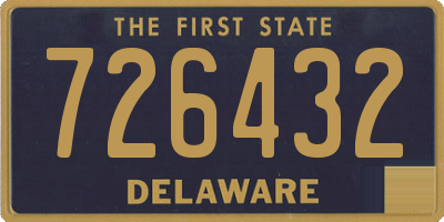 DE license plate 726432