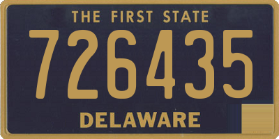 DE license plate 726435