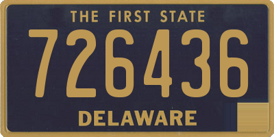 DE license plate 726436