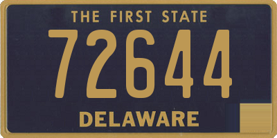 DE license plate 72644