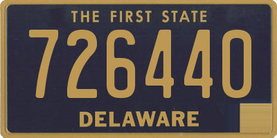 DE license plate 726440