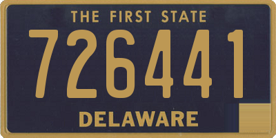DE license plate 726441