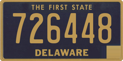 DE license plate 726448
