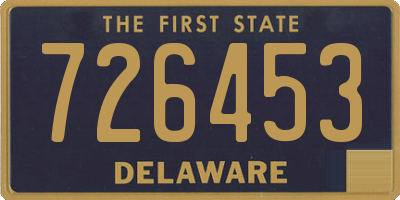 DE license plate 726453