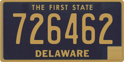 DE license plate 726462