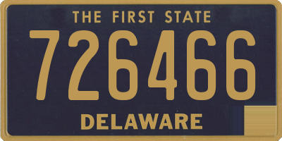 DE license plate 726466
