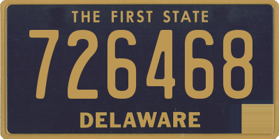 DE license plate 726468
