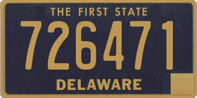 DE license plate 726471