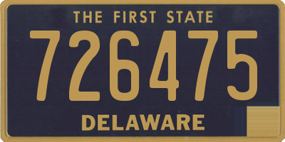 DE license plate 726475