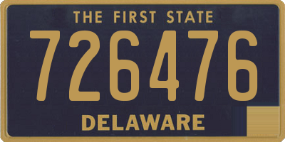 DE license plate 726476