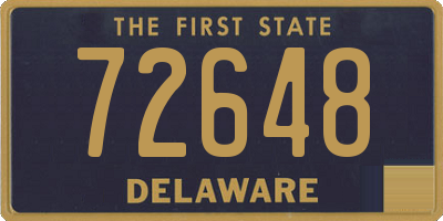 DE license plate 72648