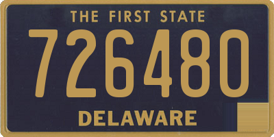 DE license plate 726480