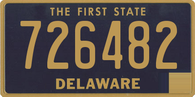 DE license plate 726482