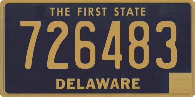 DE license plate 726483