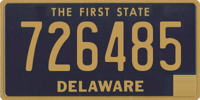 DE license plate 726485