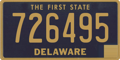 DE license plate 726495