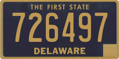DE license plate 726497