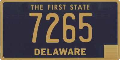 DE license plate 7265