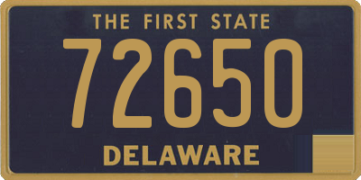 DE license plate 72650