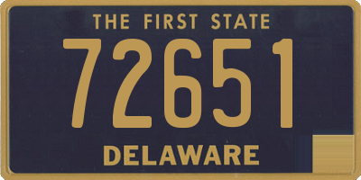DE license plate 72651