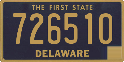DE license plate 726510