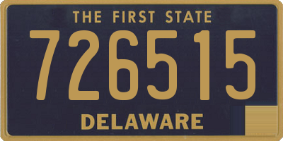 DE license plate 726515
