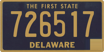 DE license plate 726517