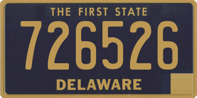DE license plate 726526