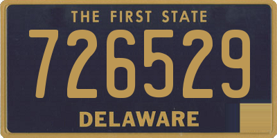 DE license plate 726529