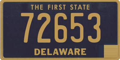 DE license plate 72653