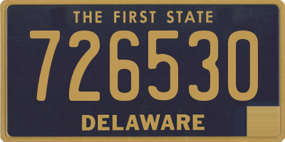 DE license plate 726530
